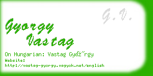 gyorgy vastag business card